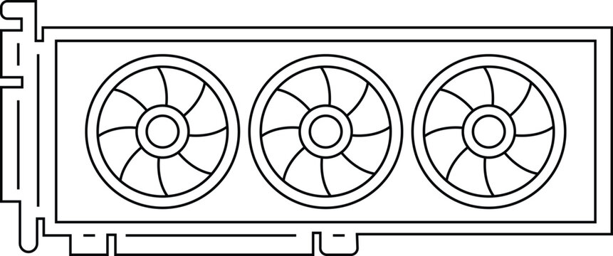 Graphics computer gpu fans Icon
