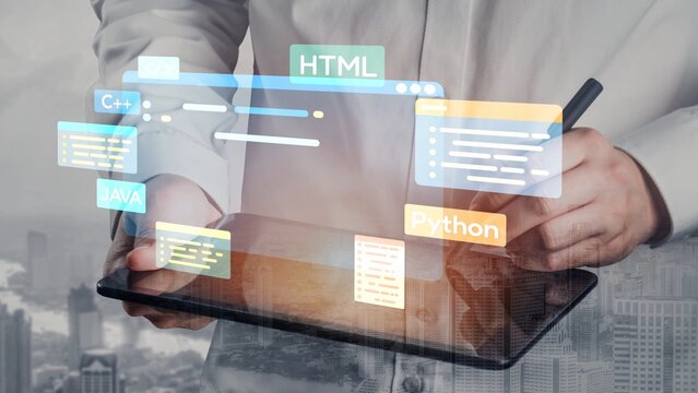 Software development with coding overlays, programming languages, developer tools, mobile app creation, and advanced programming for digital product development and software solutions. Muxer