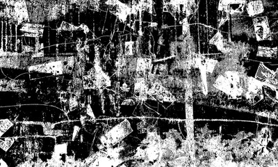 Fototapeta premium Black and White Grunge Collage Texture Collection