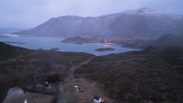 Norway Lang&oslash;ya Island Straume Fjorden Natur Reservat S&oslash;berg Sanden Sk&aring;rvagen F&oslash;re Pollen