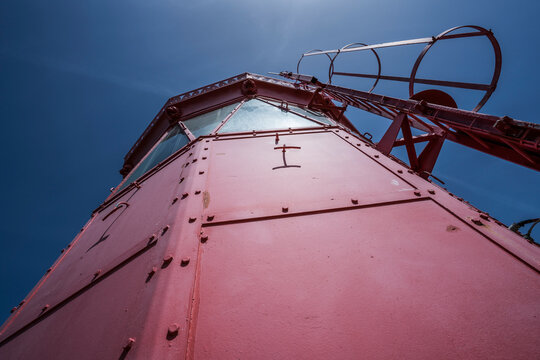 Phare des Balines on the iland Ile de Re on the french atlantic coast