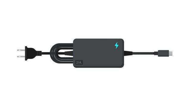 Modern USB C Wall Charger Adapter with Power Plug and Cable