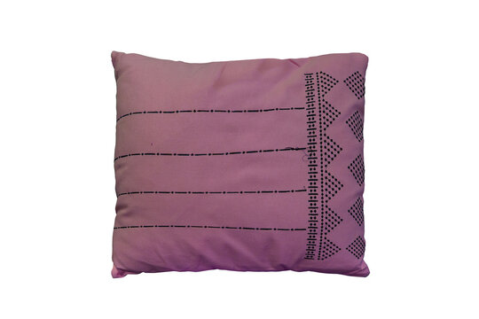 Burgundy decorative pillow