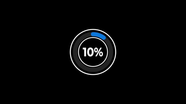 30 second countdown timer, Countdown video on black background
