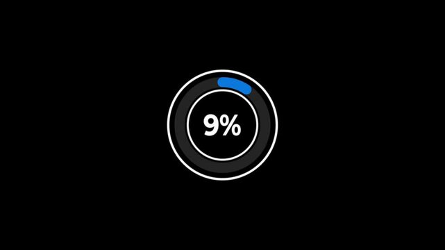 65 second countdown timer, Countdown video on black background