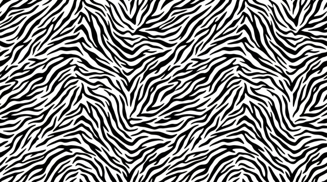 Black and white zebra stripe pattern texture