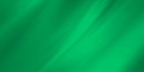 Vibrant emerald green silk wave texture background with bright light streaks for modern energetic graphic banner © Jui