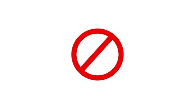 Red loading icon animation video