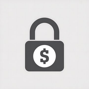 Padlock icon with a dollar sign symbol
