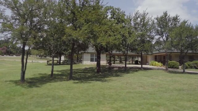 Georgetown, Tx Pov Side View Driving Through Residential Neighborhood Video