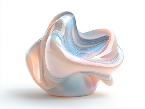 soft beige peach sunrise abstract render
