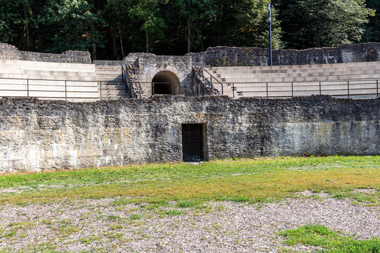 Prision of the Roman Amphitheatre in Martigny Switzerland