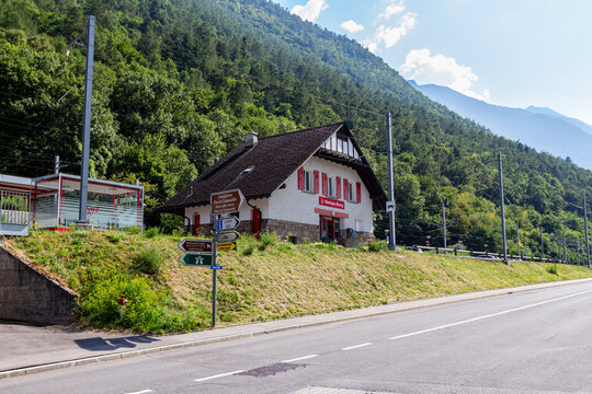 Gare de Martigny-Bourg in the Switzerland