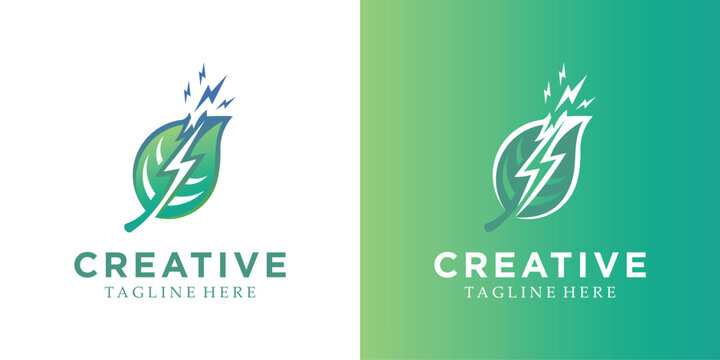Modern energy logo  design. solution, positive, modern, energy, icon, Premium Vector