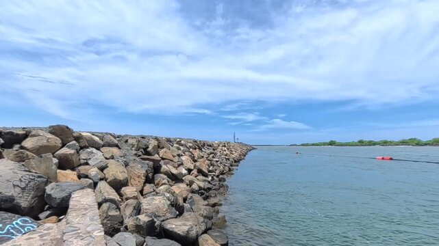 San Blas Nayarit, playa el borrego, primera escollera mi&eacute;rcoles 29 de julio