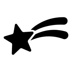 Shooting Star Silhouette Icon © MS Graphics