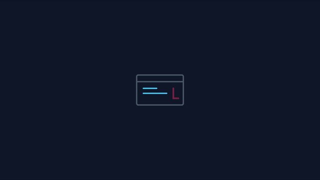 Minimalist credit card animation for financial technology and digital banking ui 4k finance payment