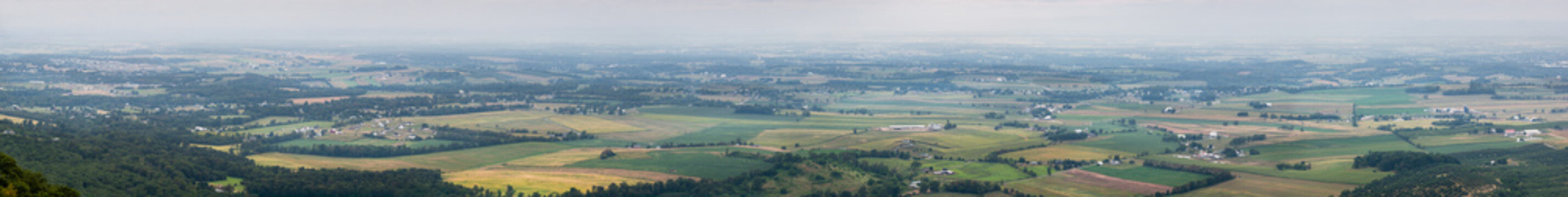 Hazy Panorama Off High Rock on the Border of Maryland and Pennsylvania