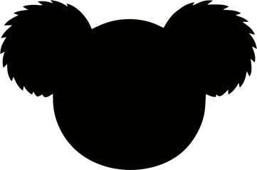 Koala Face Silhouette Vector ... © Aura Artistry