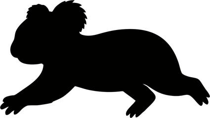 Running Koala Silhouette Vect... © Aura Artistry
