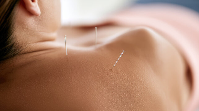 Acupuncture clinic patient back relax calm skin treatment