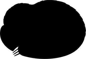 Fototapeta premium Sleeping Sloth Silhouette Vec...