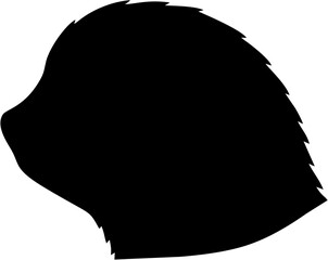 Obraz premium Sloth Head Silhouette Vector ...
