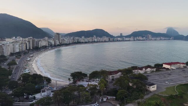 Ipanema, Rio de Janeiro, Brazil, aerial view, drone view, drone footage, bird's eye view, top view, beach, Ipanema beach, Lagoa, Lagoa Rodrigo de Freitas, lagoon, coastline, ocean, Atlantic Ocean, wat