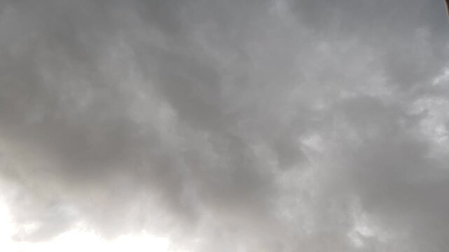Grey stratocumulus clouds finally illuminates too much