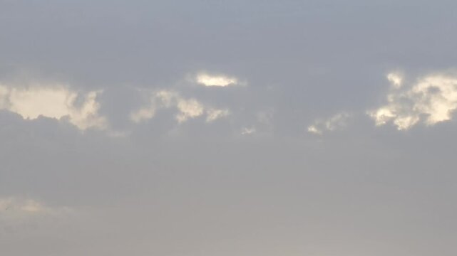 Odd stratocumulus clouds at sunset