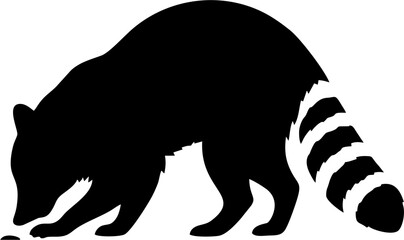 Foraging Raccoon Silhouette V... © Aura Artistry