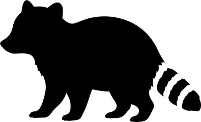 Raccoon Kit Silhouette Vector... © Aura Artistry