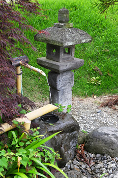 Bamboo water fountain