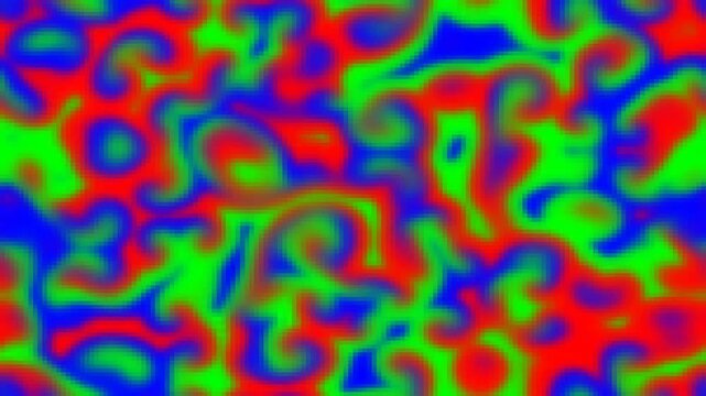 Dynamic Swirls of Red, Green, and Blue Abstract Art Pattern