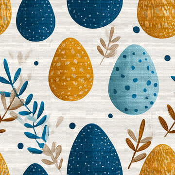 Abstract colorful Easter eggs pattern