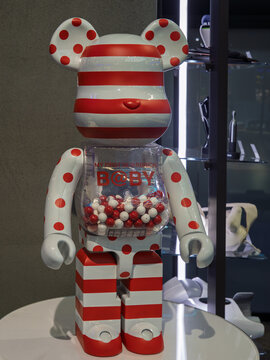  Colorful Bearbrick Sculpture with Candy Dispenser Design