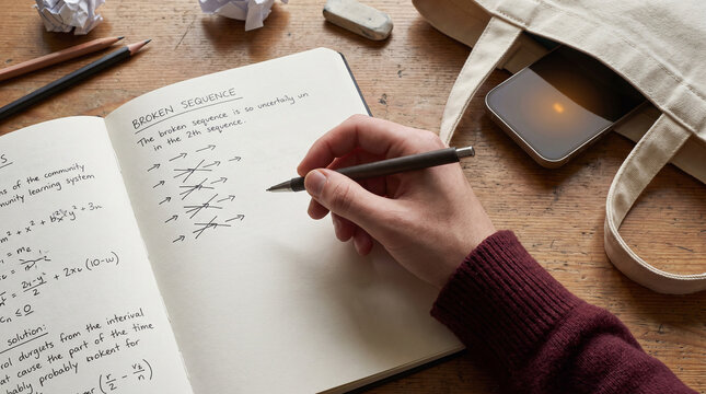 Interrupted notes reveal notification fatigue during study