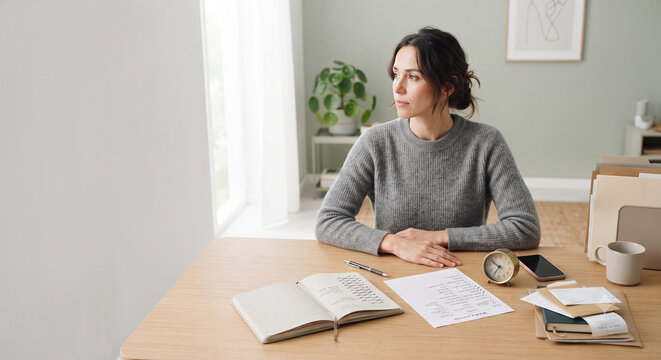 Quiet Mental Buffering in a Home Workspace