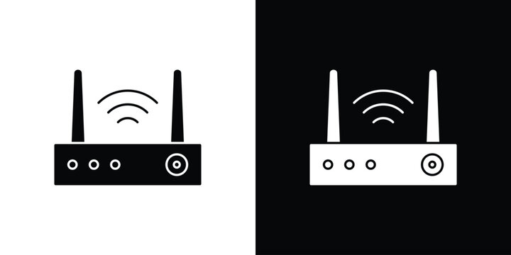 Wifi modem icon simple artwork collection