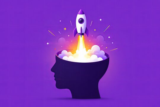 Brainstorming minds launch ideas like rockets.