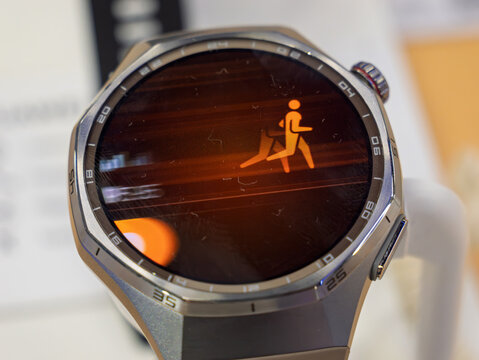 Smartwatch Displaying Fitness Tracking Features for Active Lifestyles
