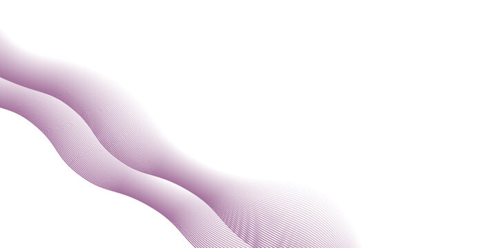 Wave line background with smooth shape. Beautiful wavy line on a white background. Horizontal banner template. Abstract futuristic template. Chrome technological wallpaper.