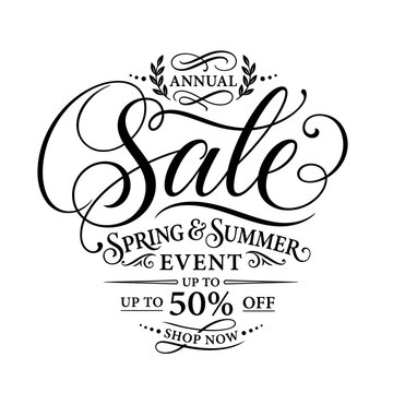 Sale Event Advertisement Discount Sign.