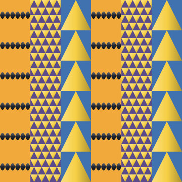 Seamless hatch pattern in yellow, black, purple - minimalist gradient geometric background for wallpaper, textile and wrapping paper design