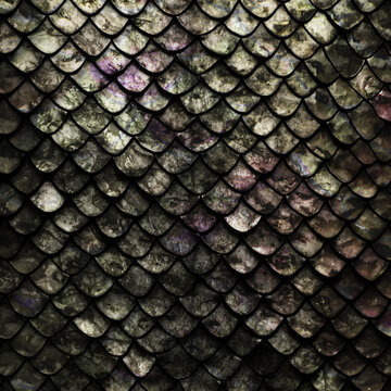 Dark Fantasy Scale Armor Texture Seamless Medieval Metal Background