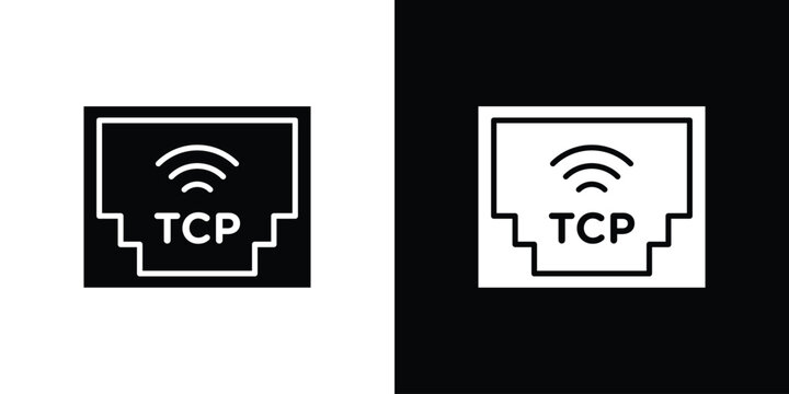 TCP icon simple elements collection