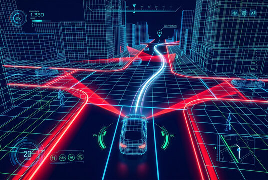 Autonomous Vehicle Navigation in Futuristic Smart City