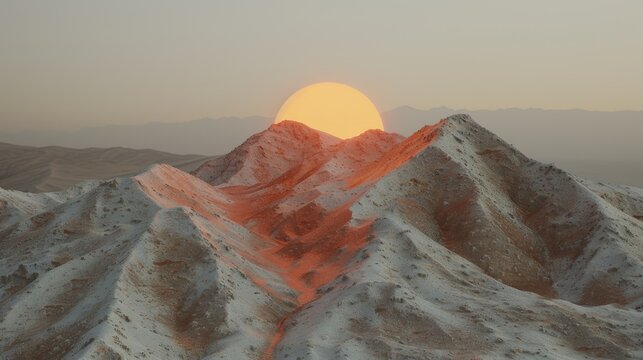 A view of the mountains on a clear afternoon.