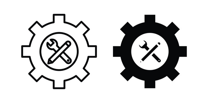 Business development icon in black and white style