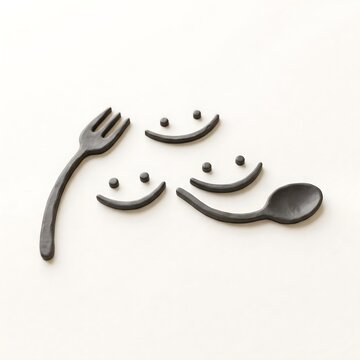 Cutlery set logo design